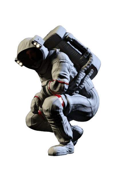 astronaut floating in space